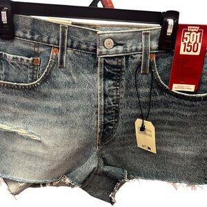 Levi's Classic Blue 501 Denim Shorts
